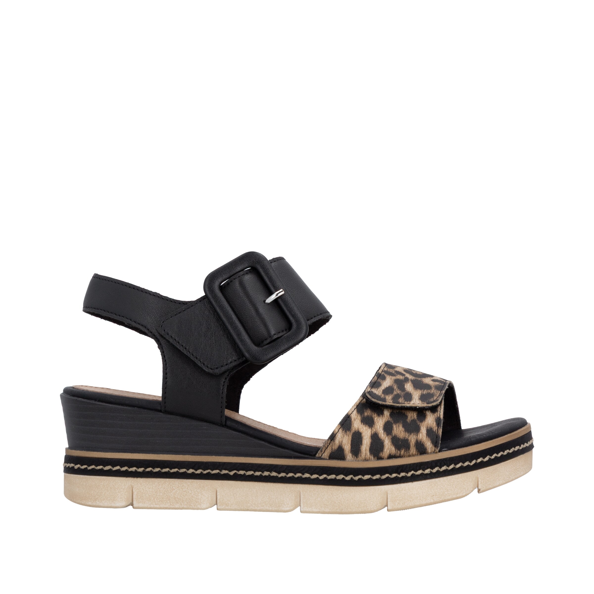 REMONTE Strap Sandals in Black