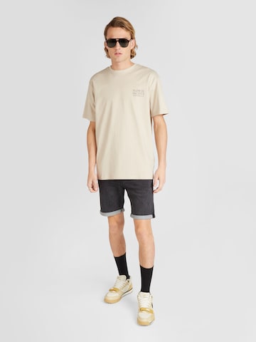 Only & Sons T-Shirt 'BOTANICAL' in Beige