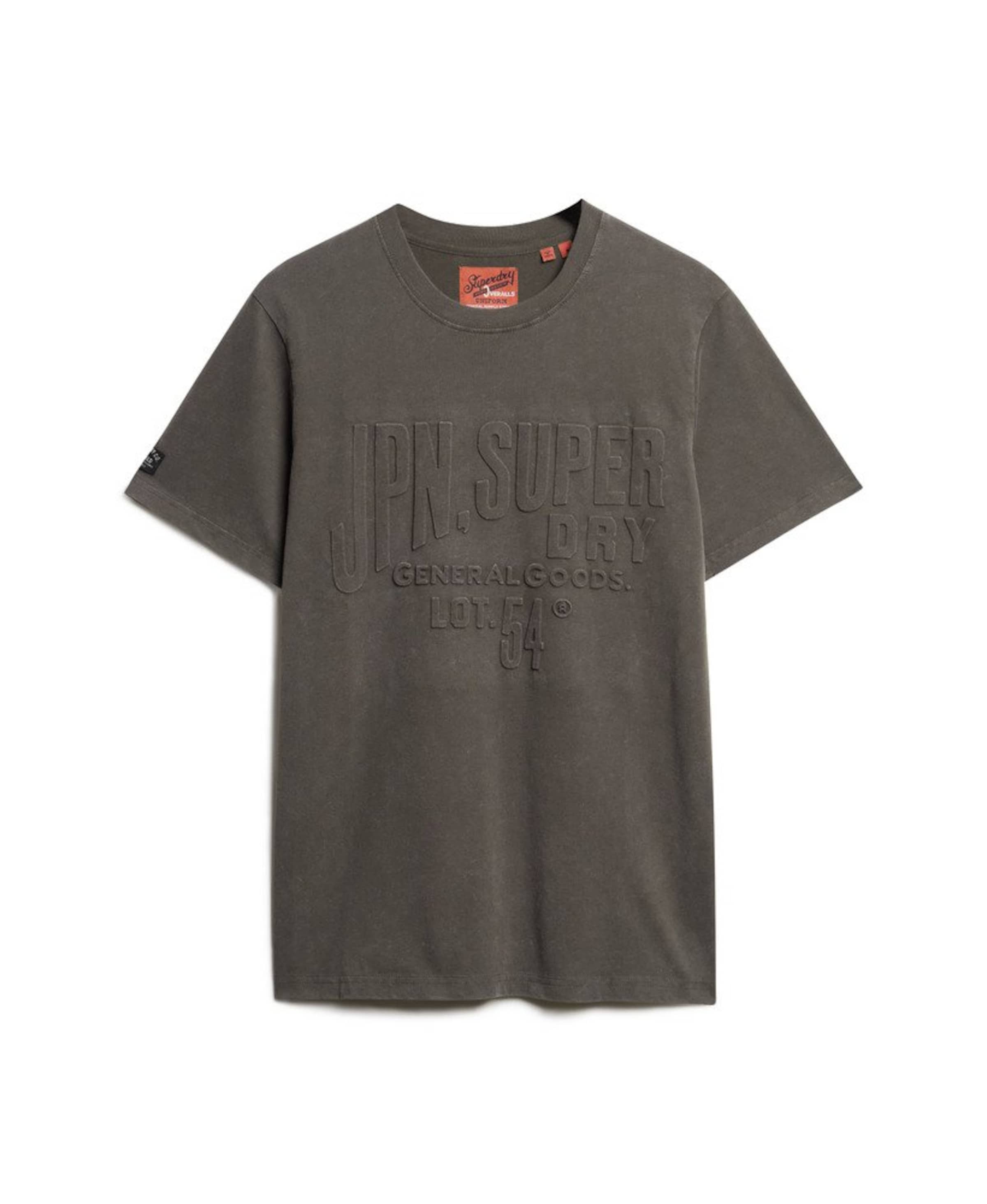 T-Shirt fonctionnel Superdry en noir : devant