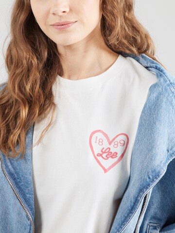 smėlio Lee Marškinėliai 'SMALL LOGO TEE'