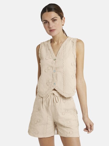 Nicowa Vest 'ALONO' in Beige: front