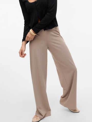 VERO MODA Wide leg Pants 'VMBerlin' in Grey