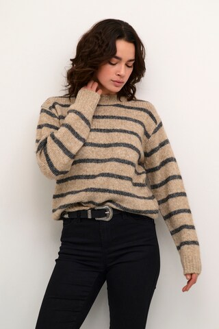Pull-over 'Trina' Kaffe en beige : devant