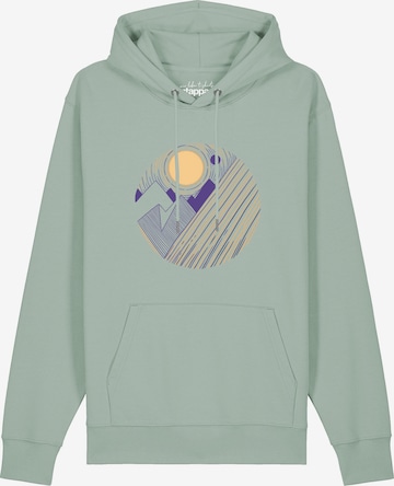 Sweat-shirt 'Geometric Landscape 3' Watapparel en vert : devant