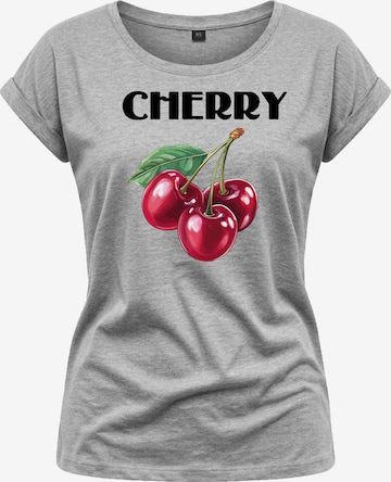 MAKAYA Shirt 'Cherry' in Grey: front