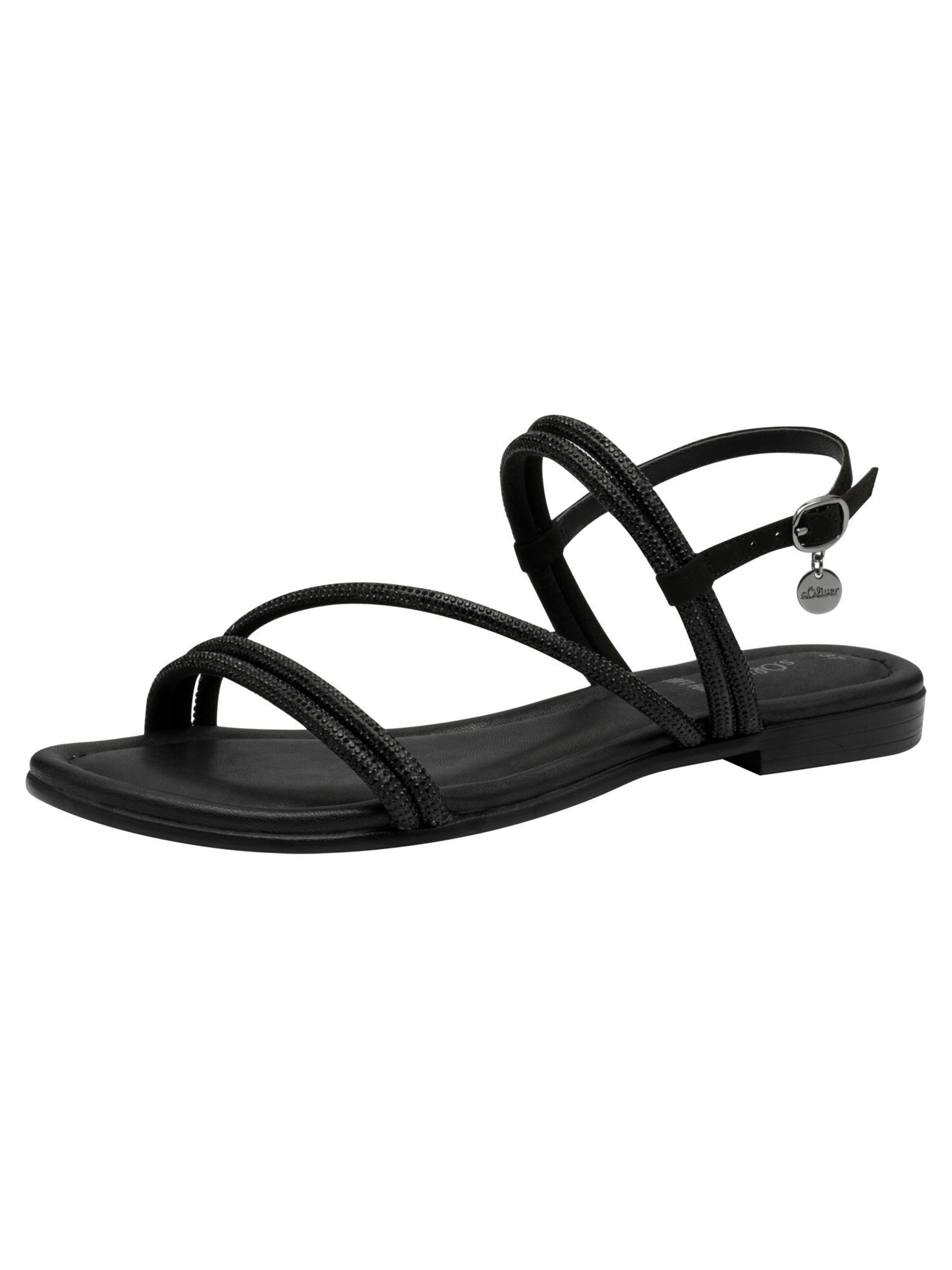 s.Oliver Sandale in Schwarz: Vorderseite
