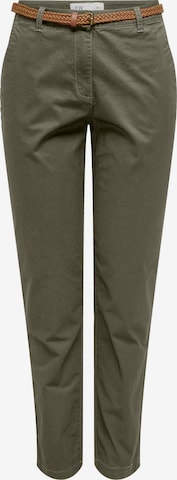 Coupe slim Pantalon chino 'CHICAGO' JDY en vert : devant