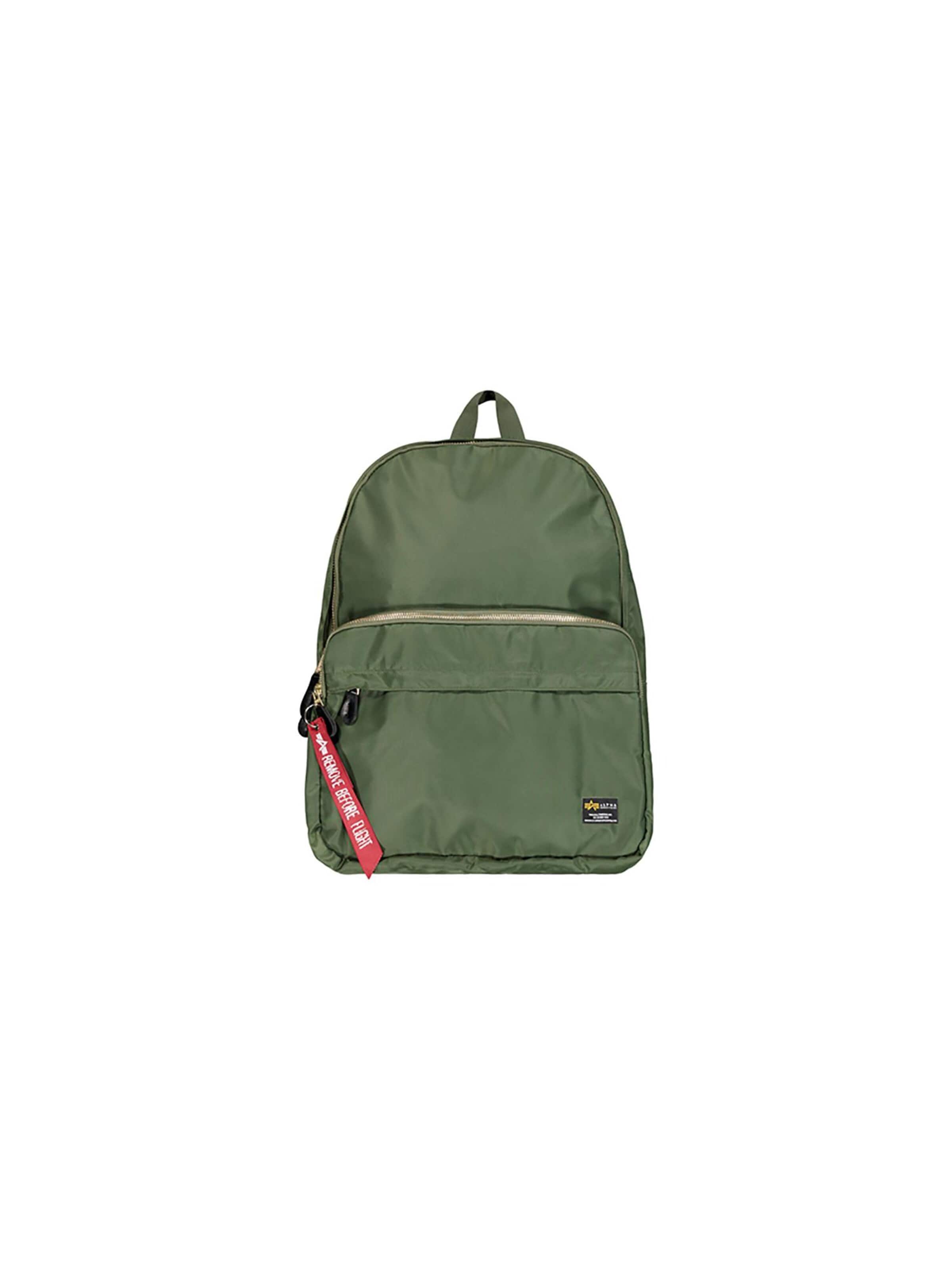 ALPHA INDUSTRIES Σακίδιο πλάτης 'Crew' σε πράσινο: μπροστά