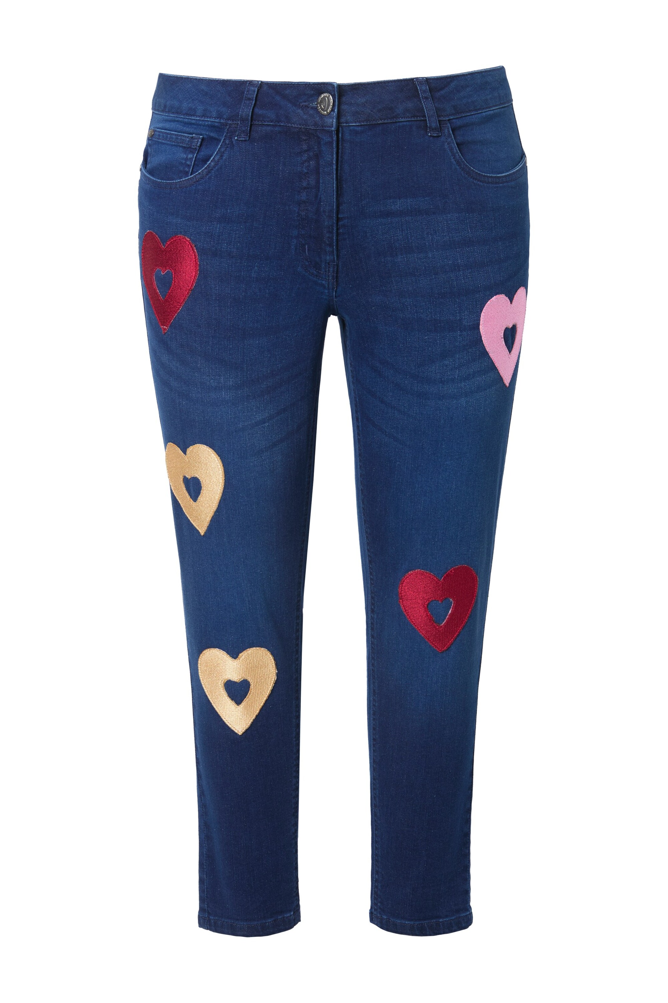 MIAMODA Skinny Jeans in Blauw: voorkant