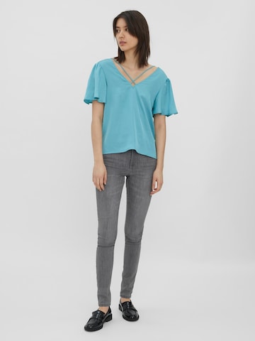 VERO MODA Blouse 'Anny' in Blue