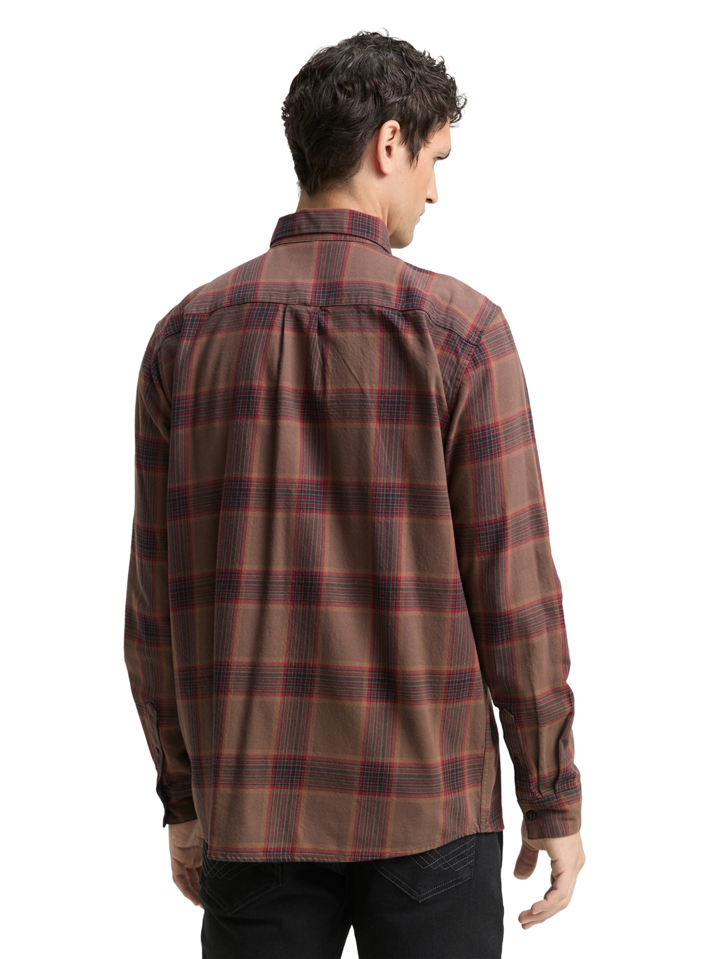 Fit confort Chemise TOM TAILOR en marron