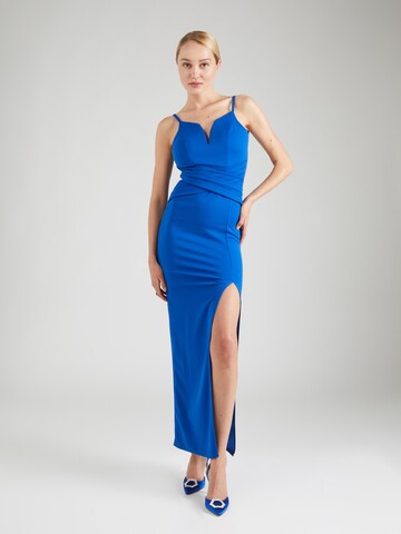 WAL G. Вечерна рокля 'RAMIRA' в синьо: отпред