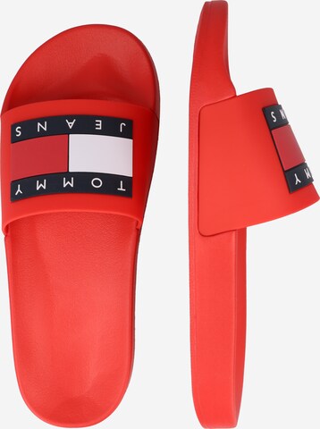 Tommy Jeans Pantolette 'Essential' in Rot