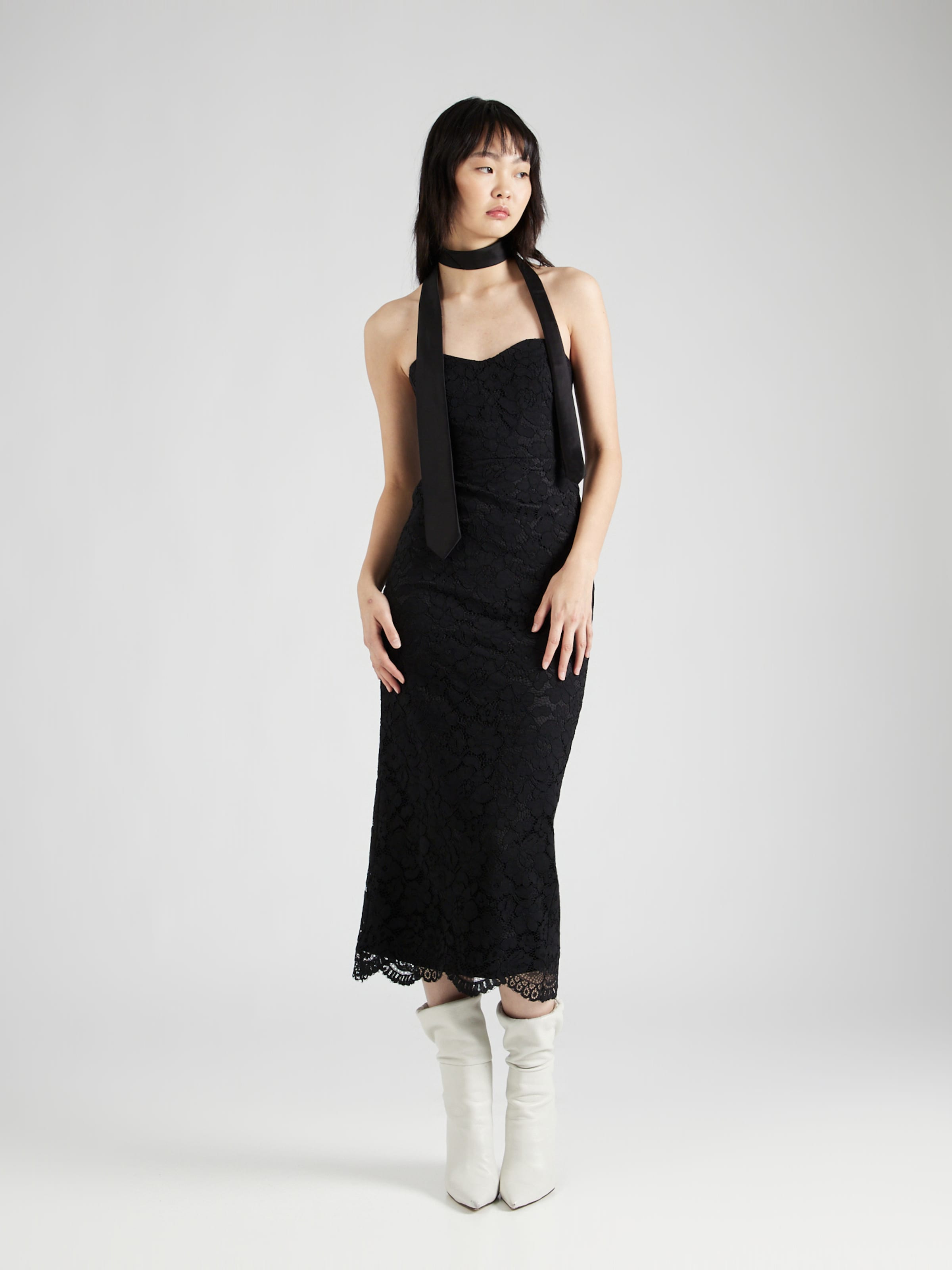 Bardot lace cheap sheath dress black
