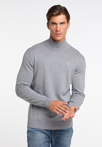 DreiMaster Klassik Sweater in Grey: front