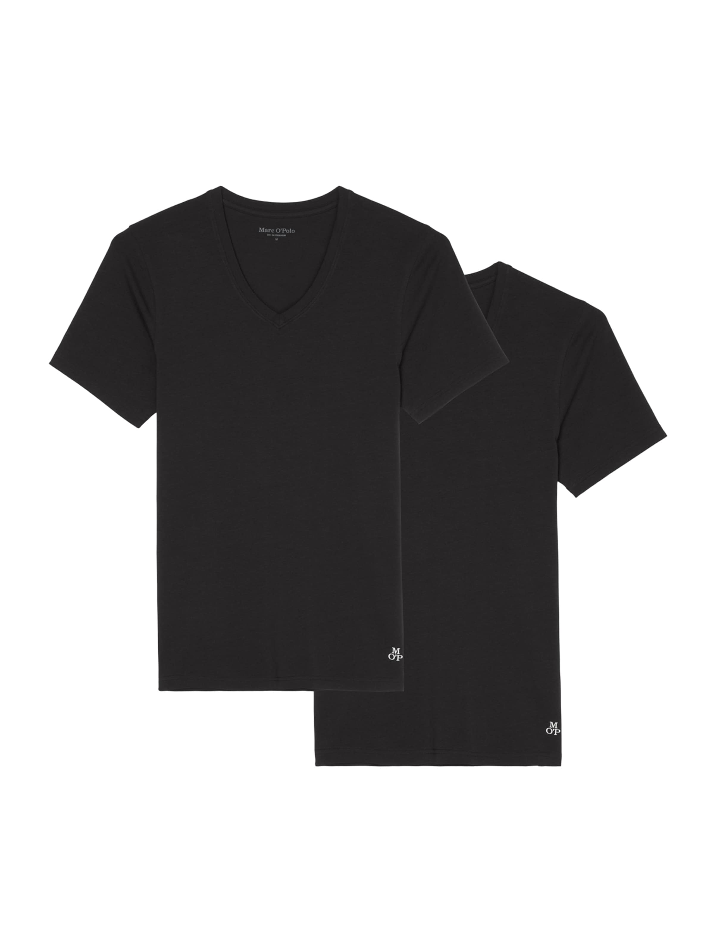 Marc O'Polo Shirt 'Essentials' in Zwart: voorkant