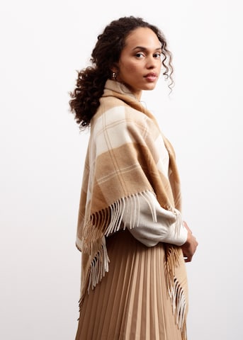 CODELLO Oversized Wrap in Brown: front