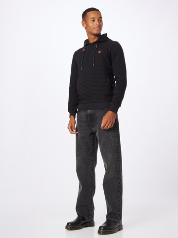 INDICODE JEANS Sweatshirt 'Adams' in Black