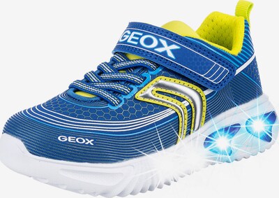 GEOX Kids Sneaker 'Assister' in türkis / himmelblau / gelb / silber / weiß, Produktansicht