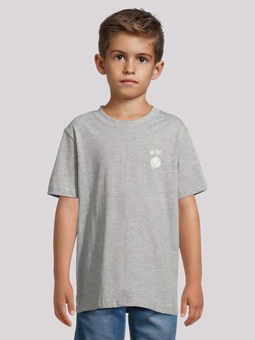 T-Shirt 'ACDC Lightning Bolt' F4NT4STIC en gris : devant