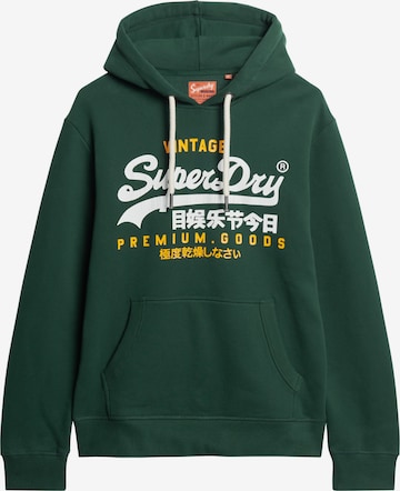 Sweat-shirt Superdry en vert : devant