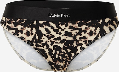 Calvin Klein Swimwear Bikinihose in beige / braun / schwarz, Produktansicht
