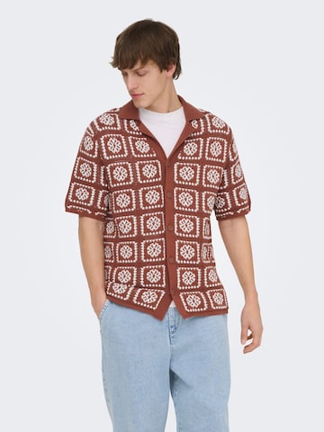Only & Sons - Jersey 'ONSBART' en marrón