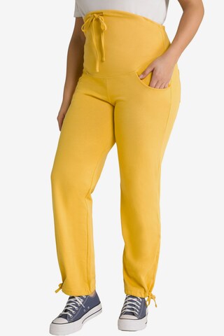 Regular Pantalon '803640' Ulla Popken en jaune : devant