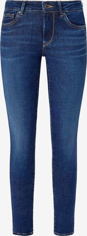 Skinny Jean Pepe Jeans en bleu : devant