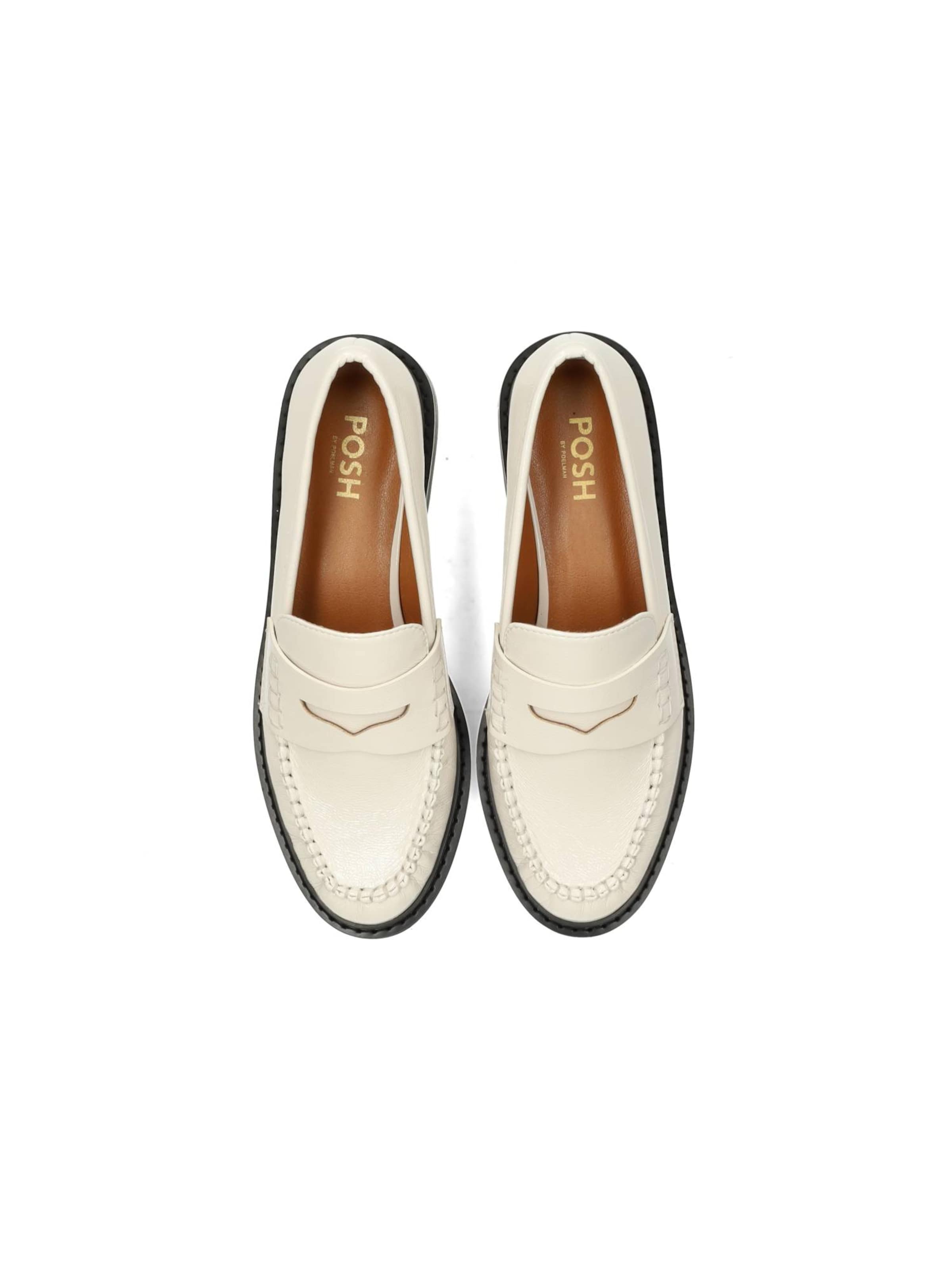 Mocassin 'Bella' POSH by Poelman en blanc
