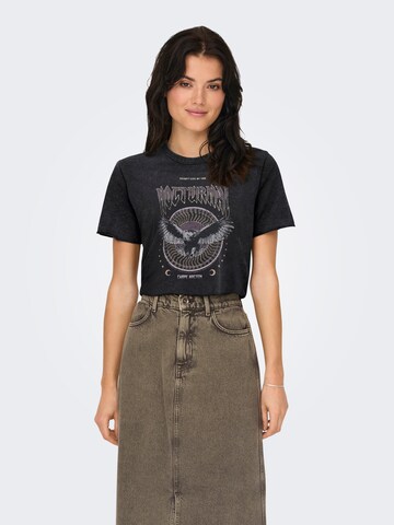 T-shirt 'ONLLUCY' ONLY en noir : devant