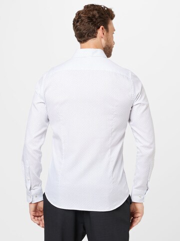 JOOP! Slim fit Button Up Shirt 'Paiton' in White
