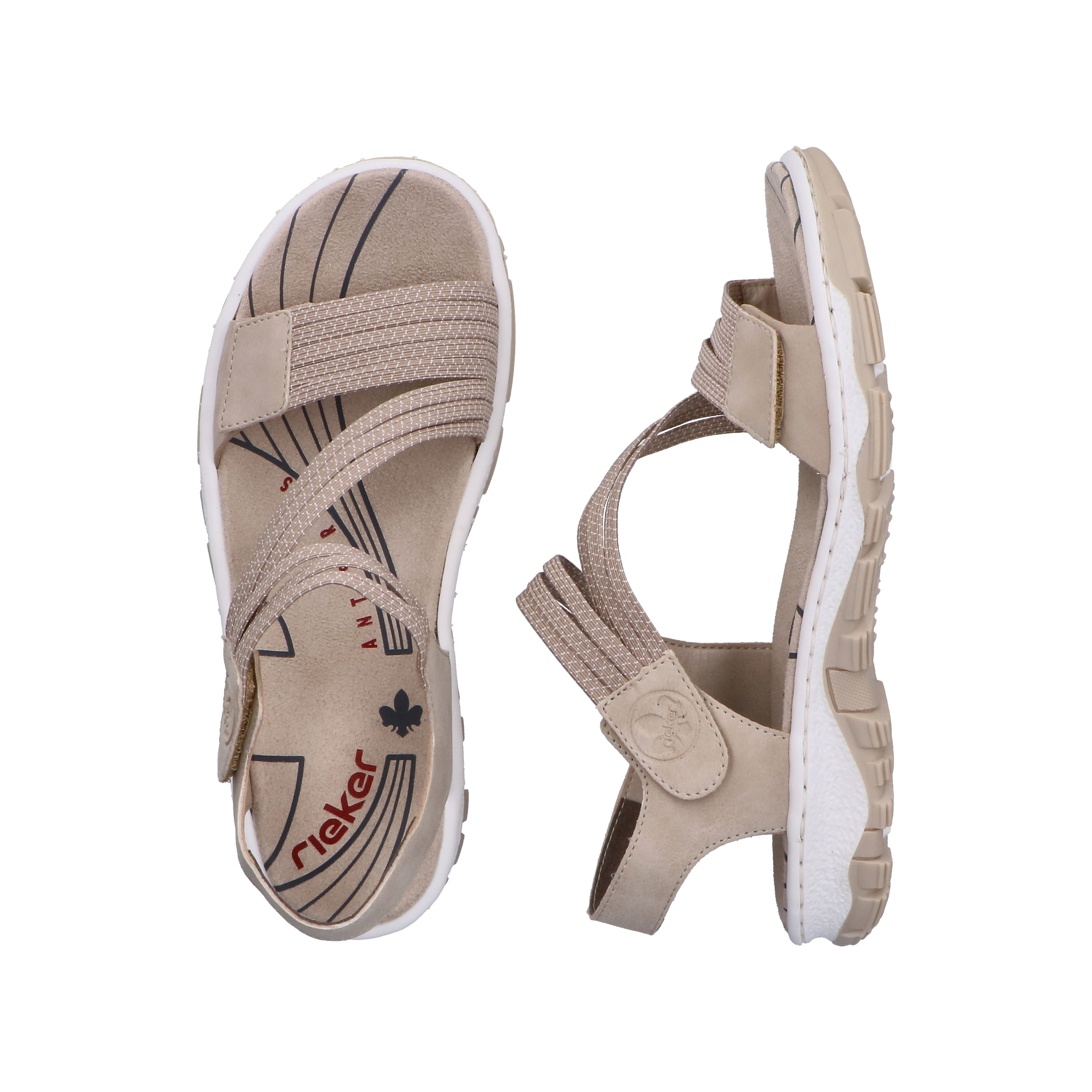 Sandales de randonnée Rieker en beige