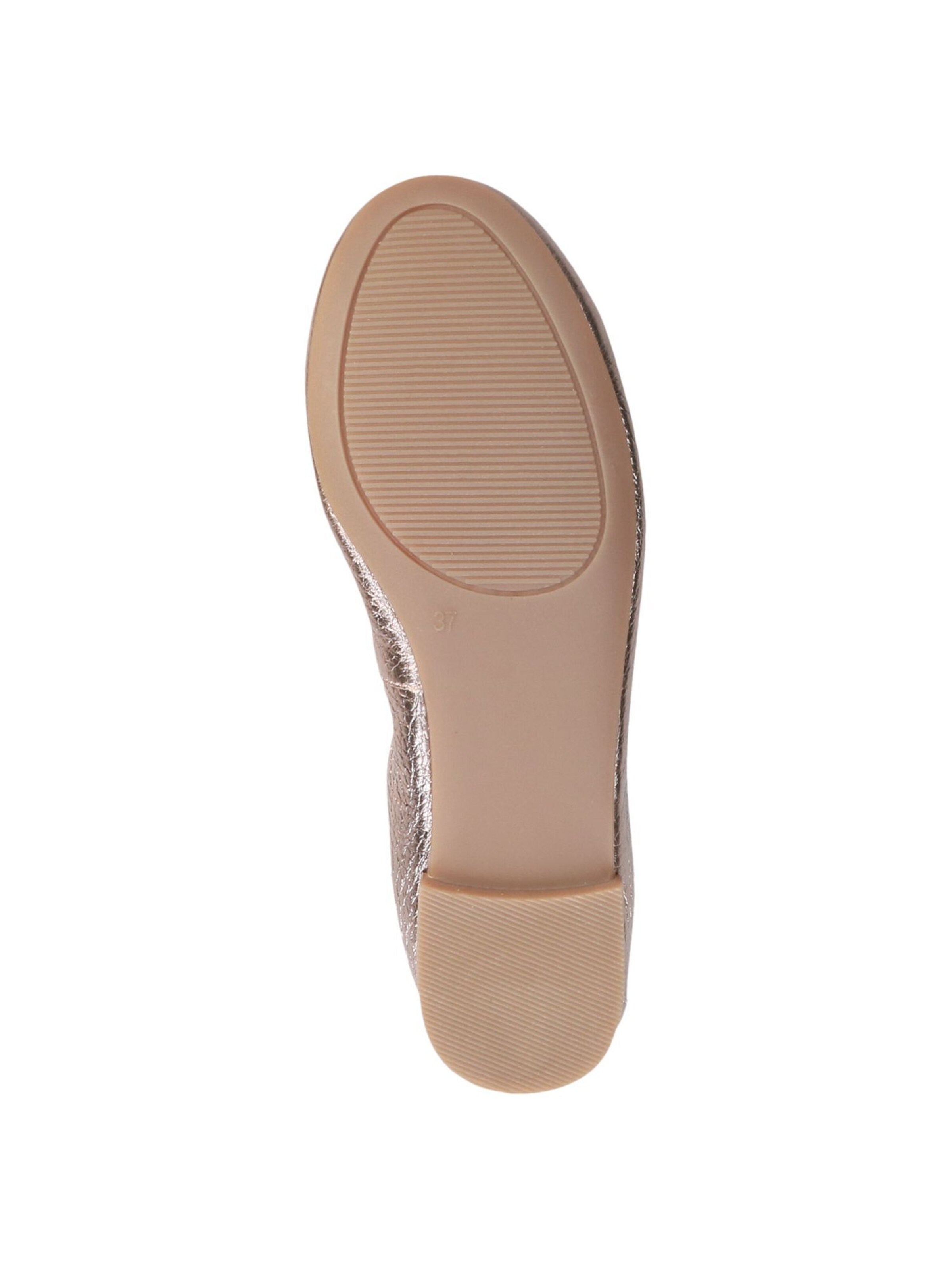 CAPRICE Ballet Flats in Gold