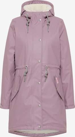 Parka mi-saison MYMO en violet : devant