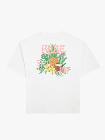 BLUE SKY INN Shirt 'Piña Colada'‌‌‌‌‌ in Weiß: Vorderseite