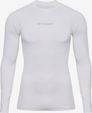 T-Shirt fonctionnel Hummel en blanc : devant