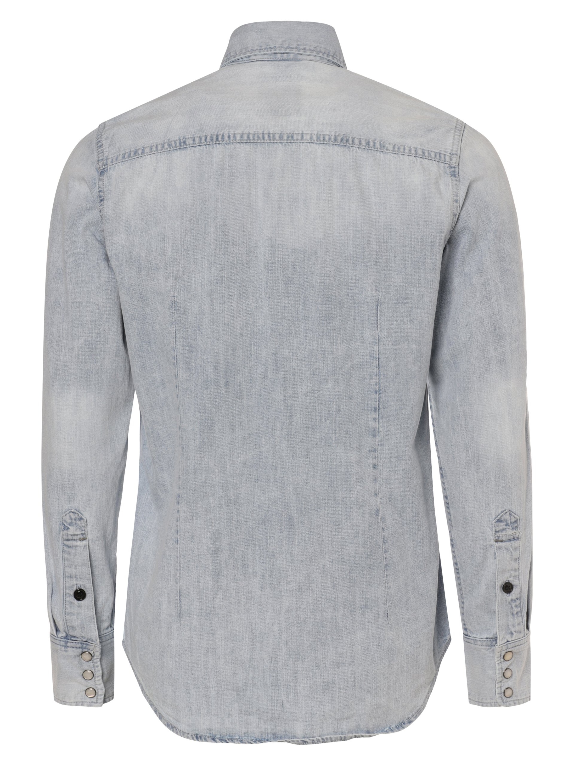 G-STAR Úzky strih Košeľa - Modrá