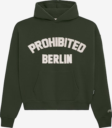 Sweat-shirt 'Berlin' Prohibited en vert : devant