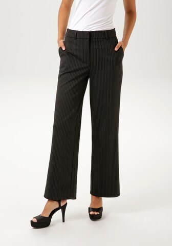 Aniston CASUAL Pajama Pants in Black: front