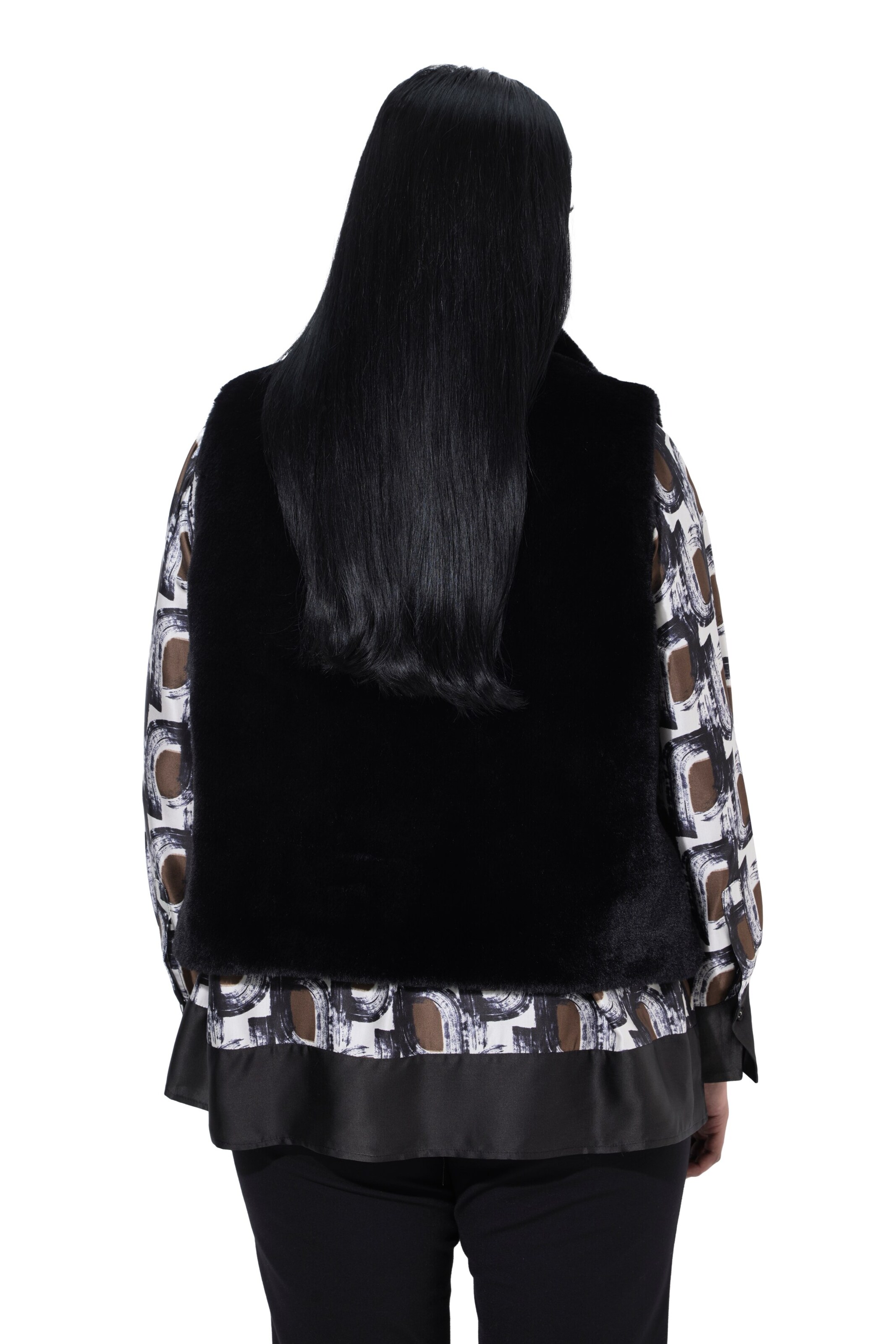 Ulla Popken Vest in Black