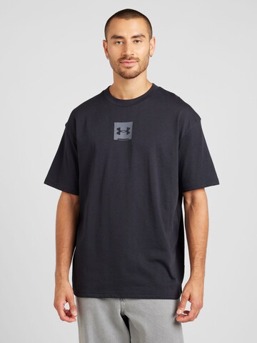 UNDER ARMOUR Functioneel shirt in Zwart: voorkant
