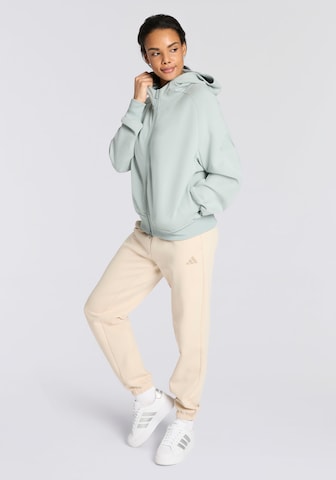 ADIDAS SPORTSWEAR Athletic Zip-Up Hoodie in Green