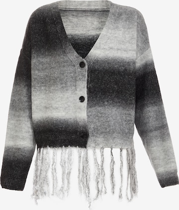 Jalene Knit Cardigan in Grey: front