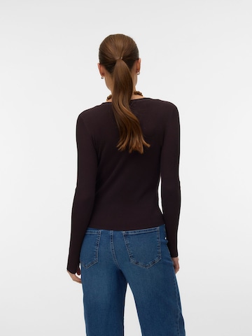 VERO MODA Knit cardigan 'VMEYMA' in Brown