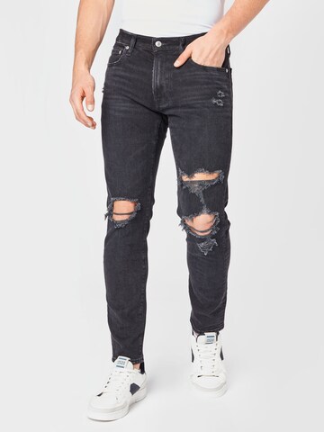 Abercrombie & Fitch Skinny Jeans i svart: framsida
