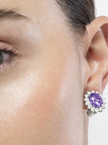 Luxenter Earrings 'Dinoc' in Purple
