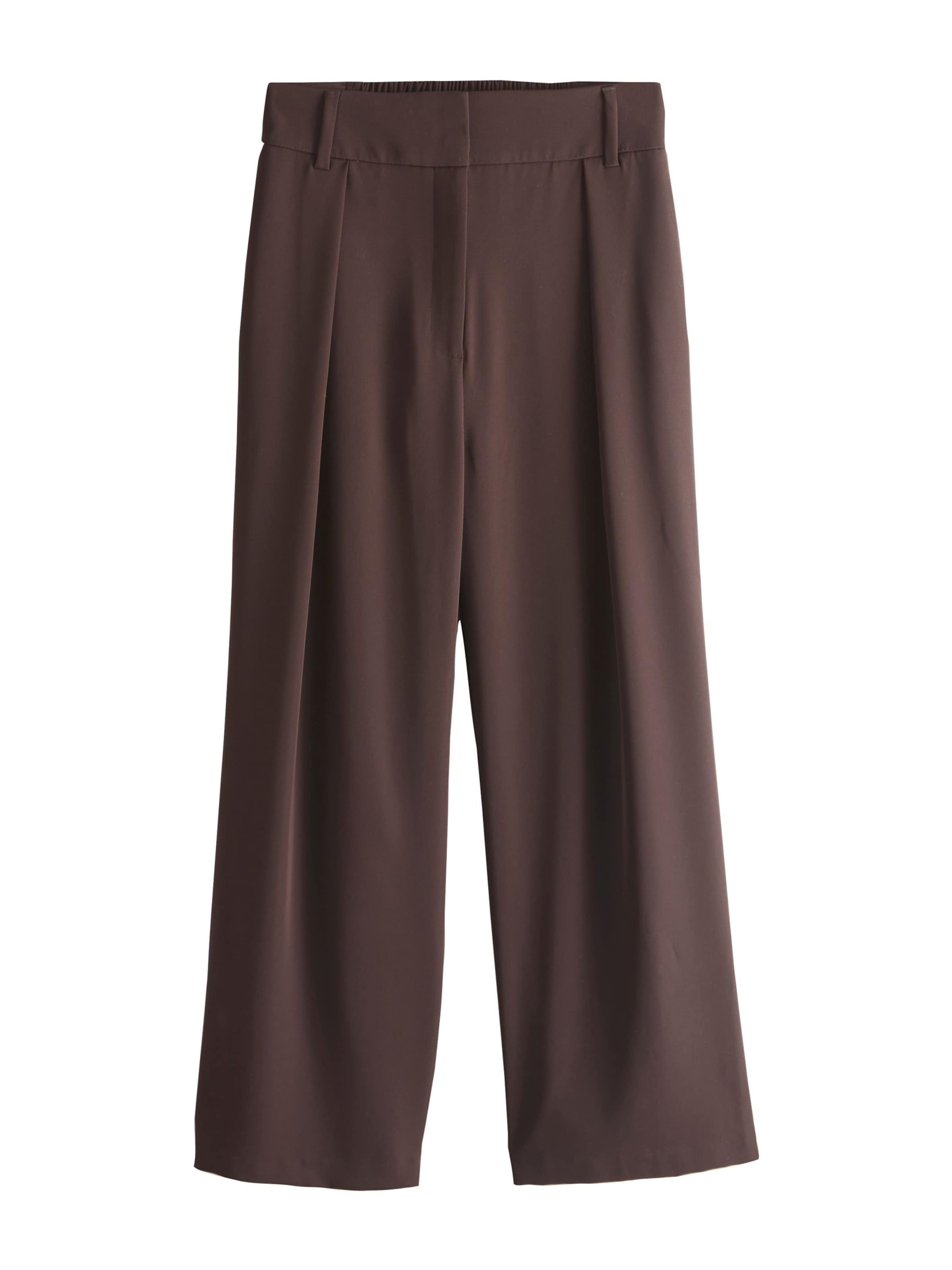 Wide leg Pantaloni di Next in marrone: frontale