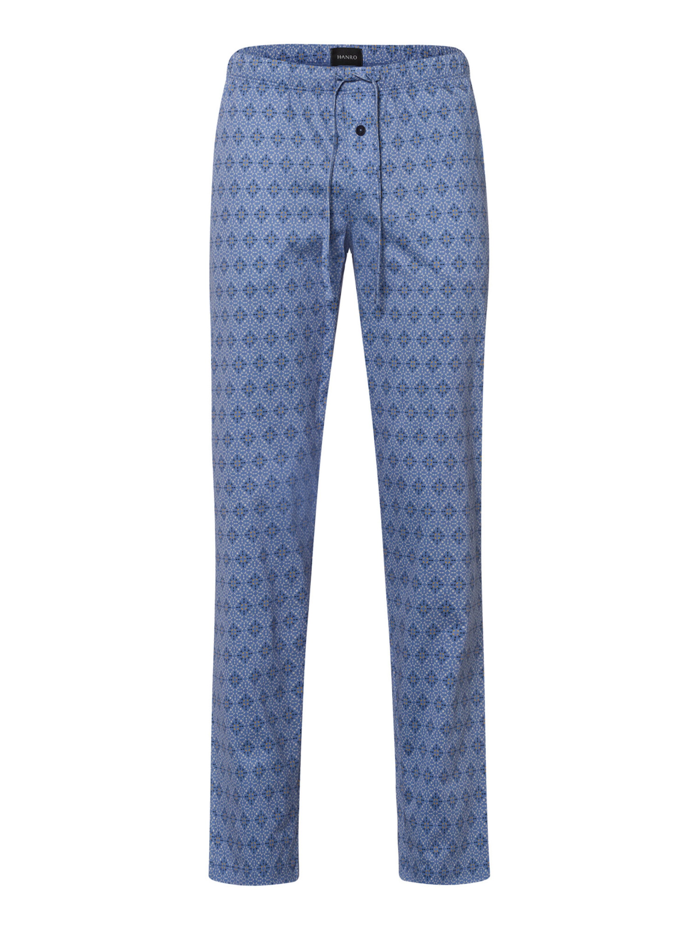 Hanro Pyjamahose ' Night & Day ' in Blau: Vorderseite