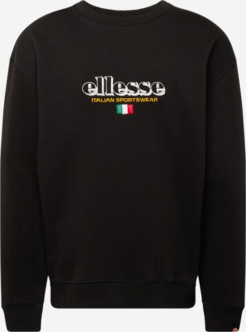 ELLESSE Sweatshirt 'Sierre' in Zwart: voorkant